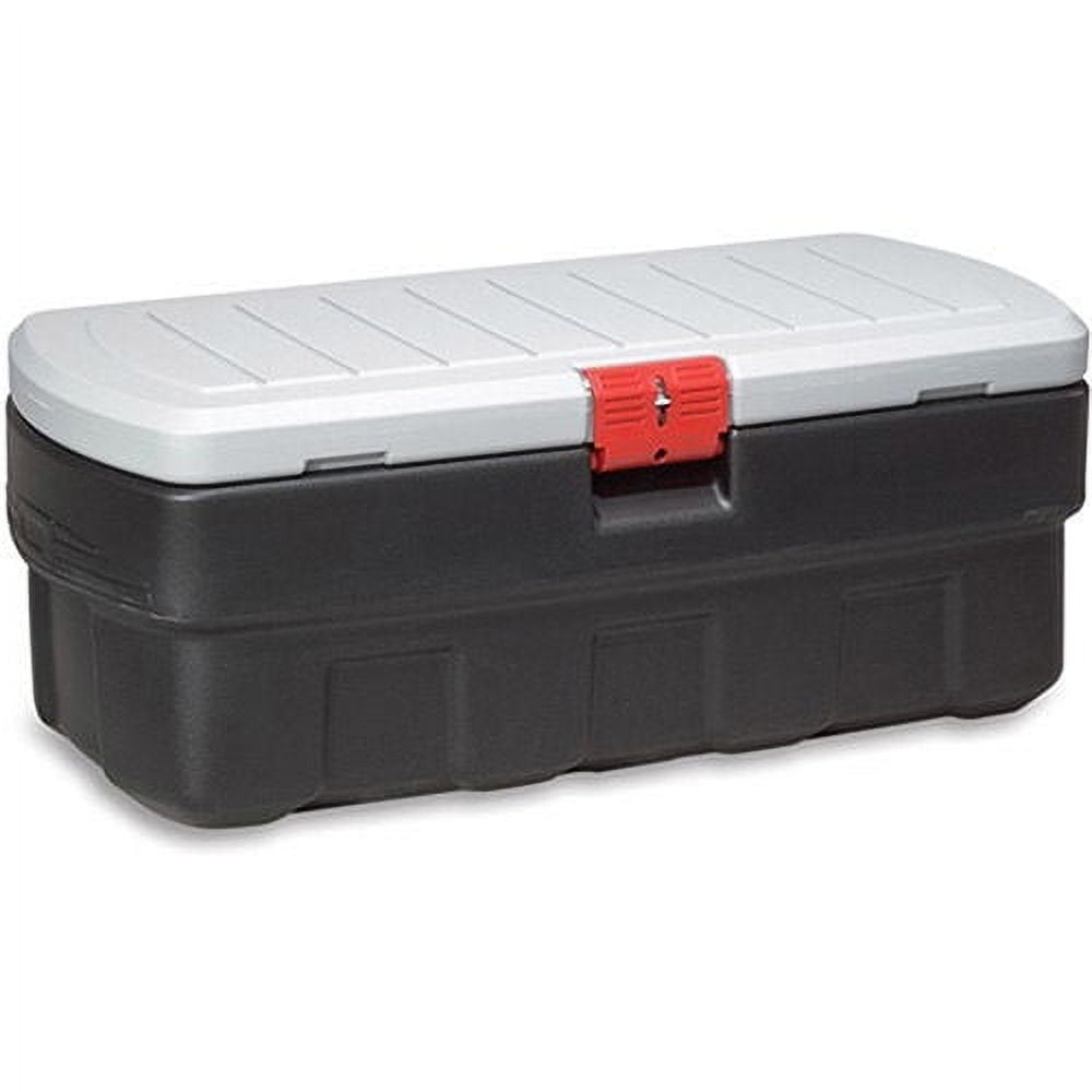 Clear 41-Quart Plastic Latching Storage Box