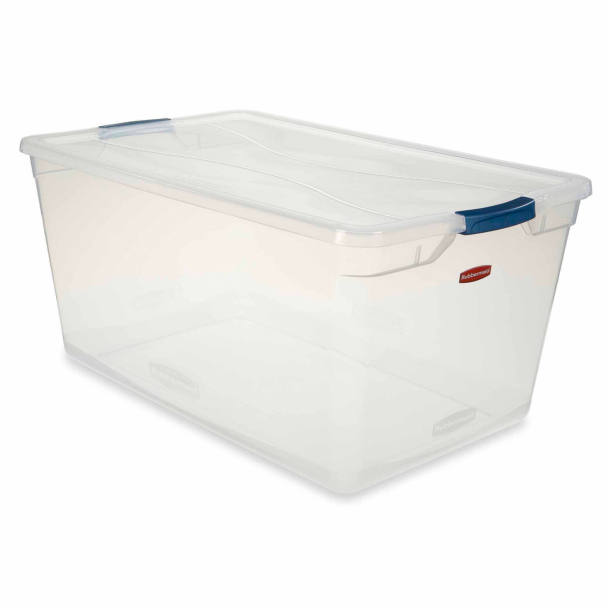 Rubbermaid Cleverstore 95 qt. Latching Plastic Storage Container