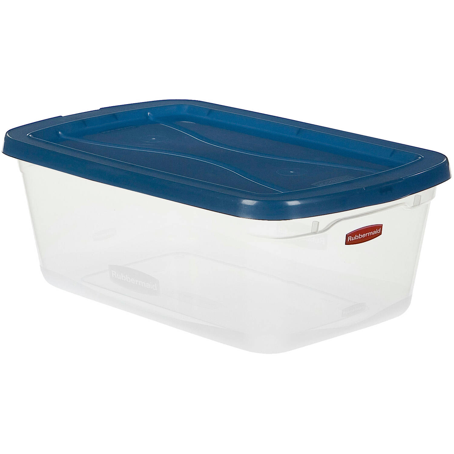 Rubbermaid Clever Store Clears Storage Container, 6.5 qt, 10-Pack, Clear with Blue Lid - image 1 of 2