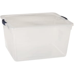 Rubbermaid Clever Store Latching Storage Tote Container - Stackable - 71 Qt, Clear — Home & Garage Storage, Stackable Design