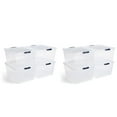thumbnail image 1 of Rubbermaid Cleverstore 74 Qt Latching Plastic Storage Container (8 Pack), 1 of 11