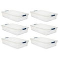 thumbnail image 1 of Rubbermaid Cleverstore Clear 41 QT Pack of 6 Stackable Plastic Storage Containers with Durable Latching Clear Lids, 1 of 9