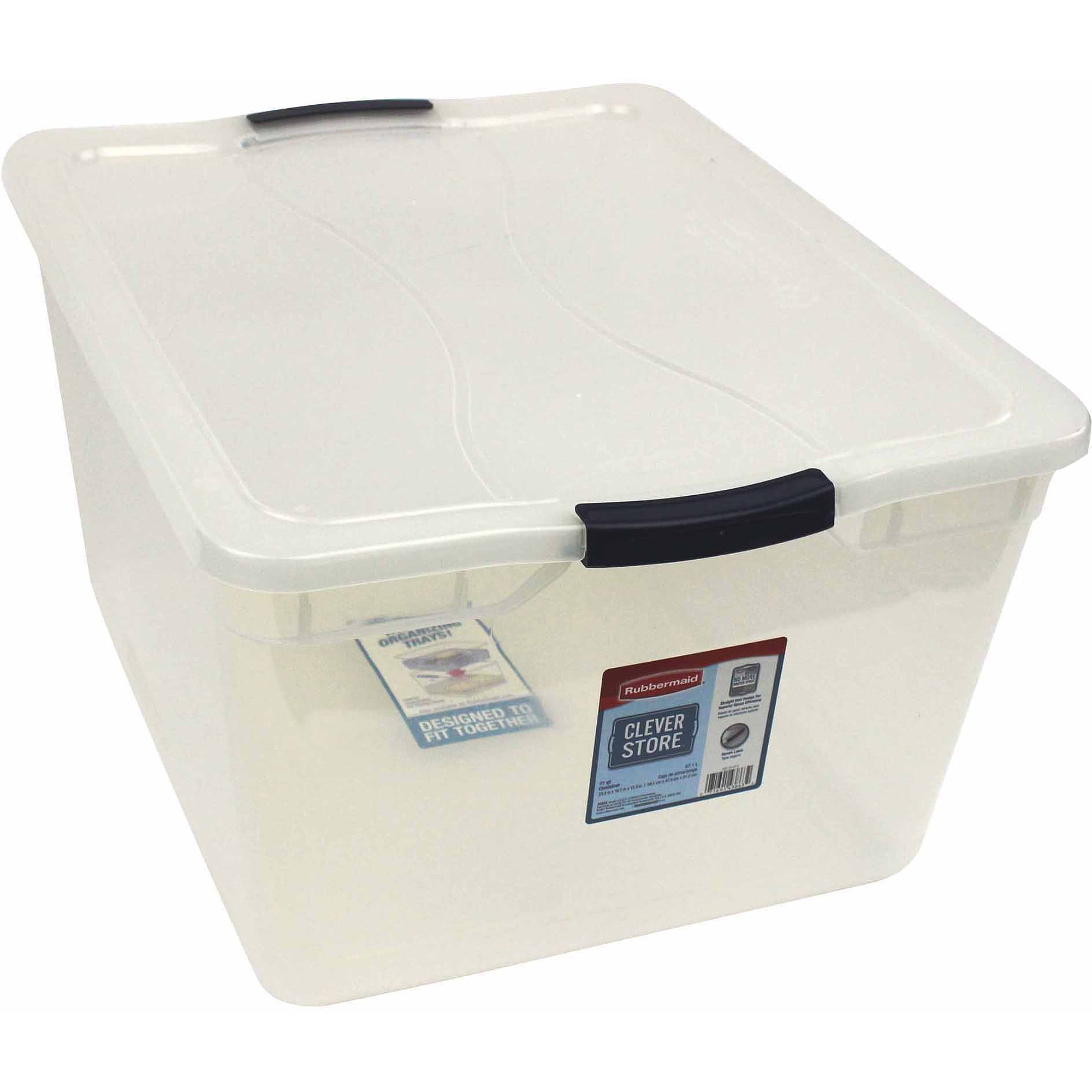 Rubbermaid Cleverstore 95 qt. Latching Plastic Storage Container