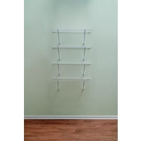 Rubbermaid Closet Rubbermaid 4-Shelf Linen Closet Shelf Kit, Case of 6