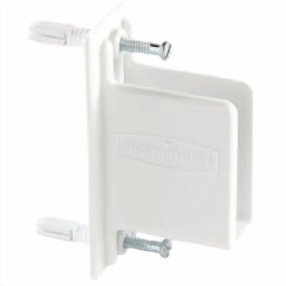 Rubbermaid Closet Rubbermaid FreeSlide Wall End Bracket, Case of 12