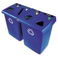 thumbnail image 1 of Rubbermaid Commercial 1792372 92 gal. Four-Stream, Glutton Recycling Station - Blue, 1 of 2