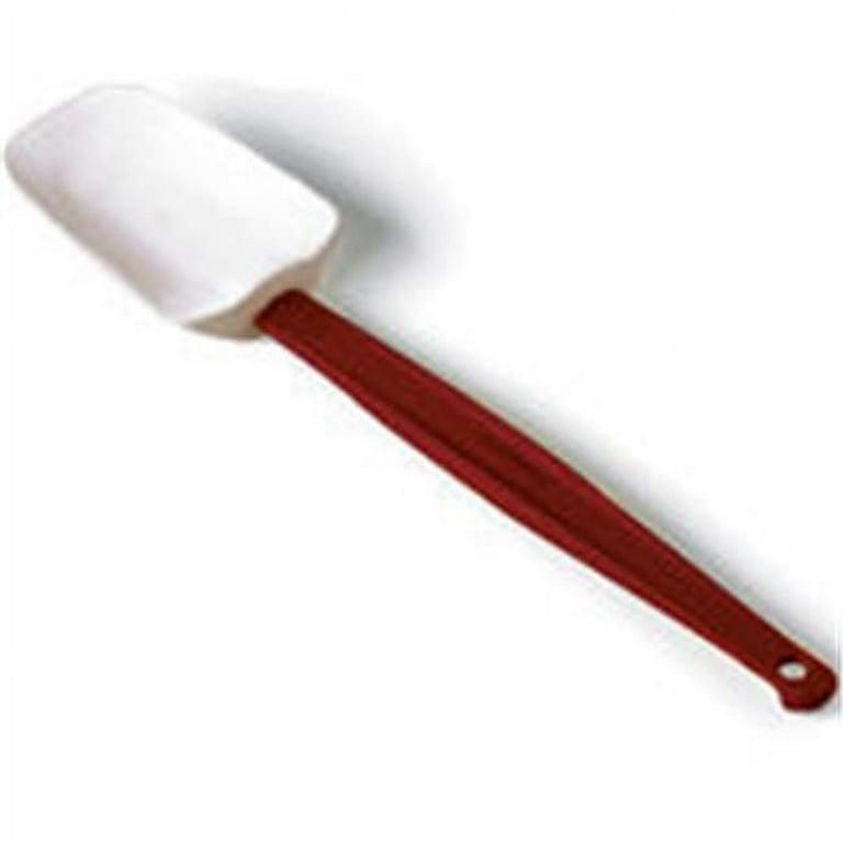 High Heat Scraper Spoon, White w/Red Blade, 13 1/2 High Heat Scraper Spoon, White w/Red Blade, 13 1/2