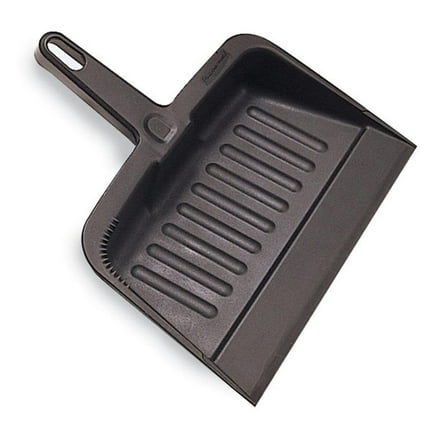 Rubbermaid Commercial Heavy-Duty Dustpan 8 1/4" w Polypropylene Charcoal 2005CHA