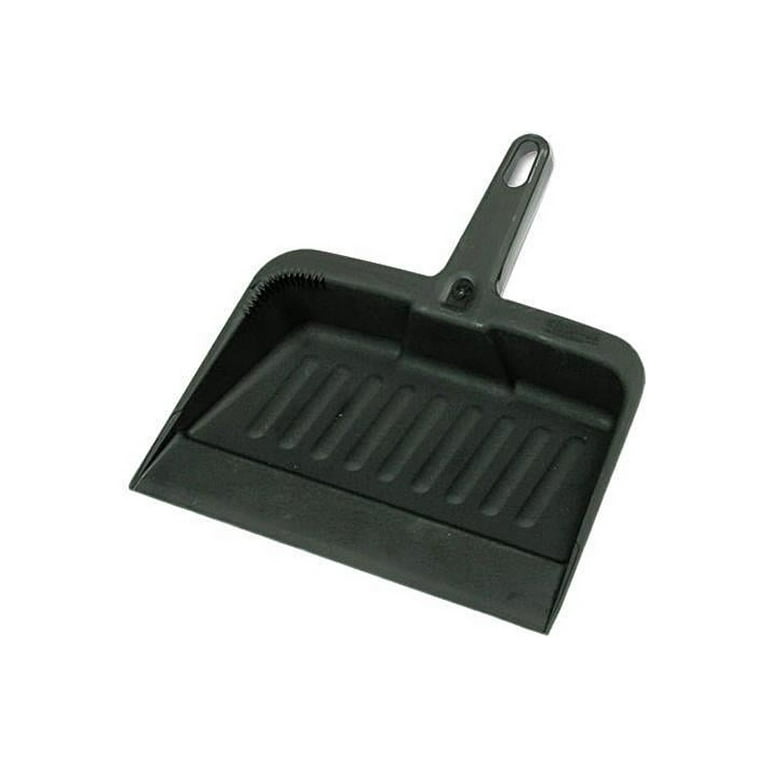 Heavy-Duty Dustpan, 8 1/4'' w, Polypropylene, Charcoal Heavy-Duty Dustpan, 8 1/4'' w, Polypropylene, Charcoal