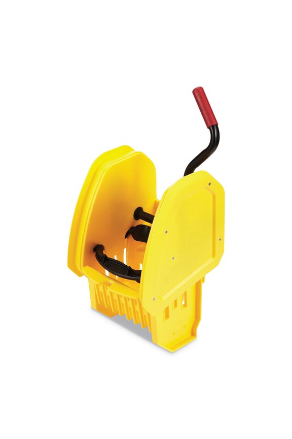Rubbermaid Commercial 2064959 WaveBrake 2.0 Down-Press Plastic Wringer - Yellow