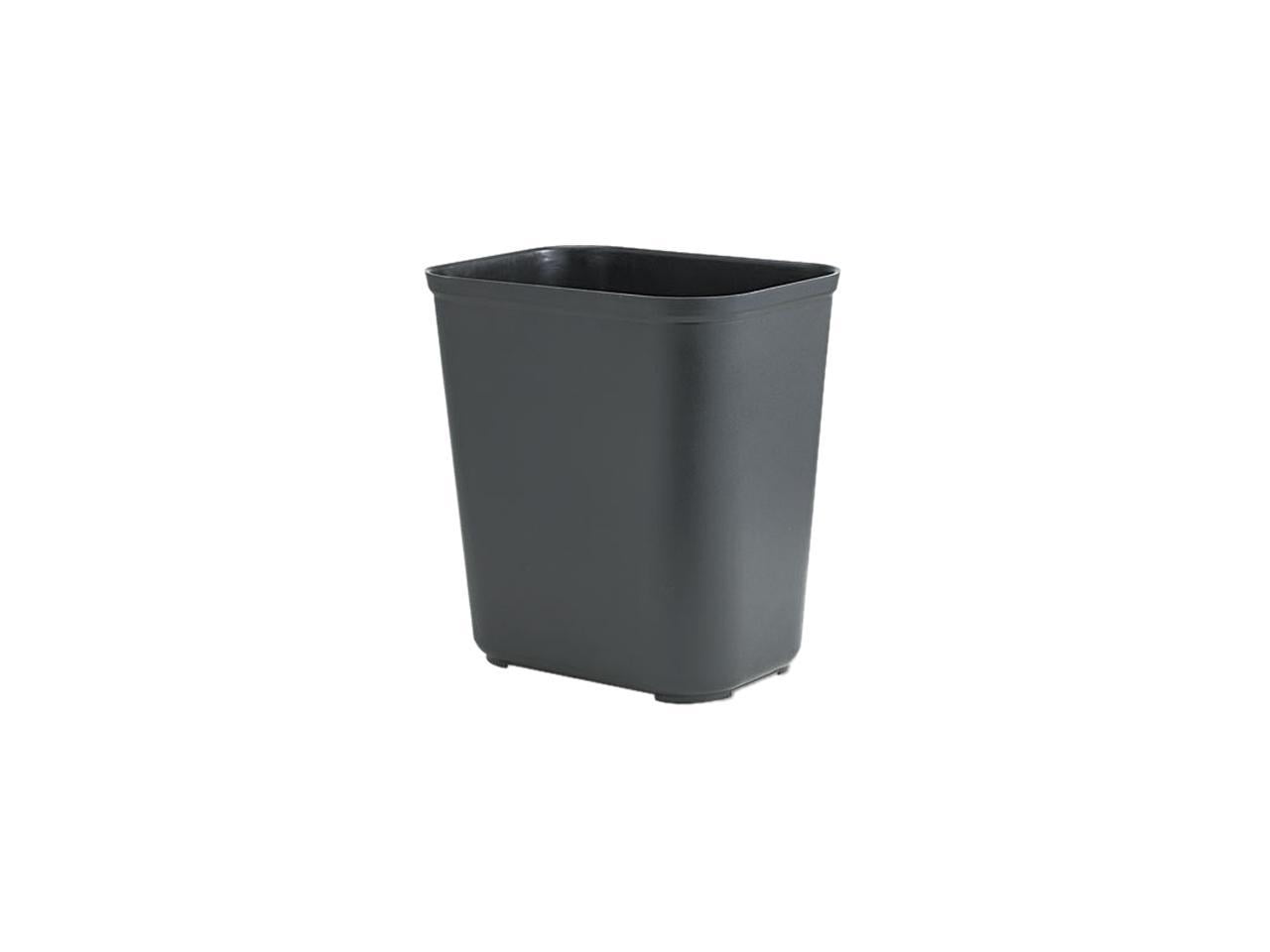 Fire-Resistant Wastebasket, Rectangular, Fiberglass, 7gal, Gray Fire-Resistant Wastebasket, Rectangular, Fiberglass, 7gal, Gray