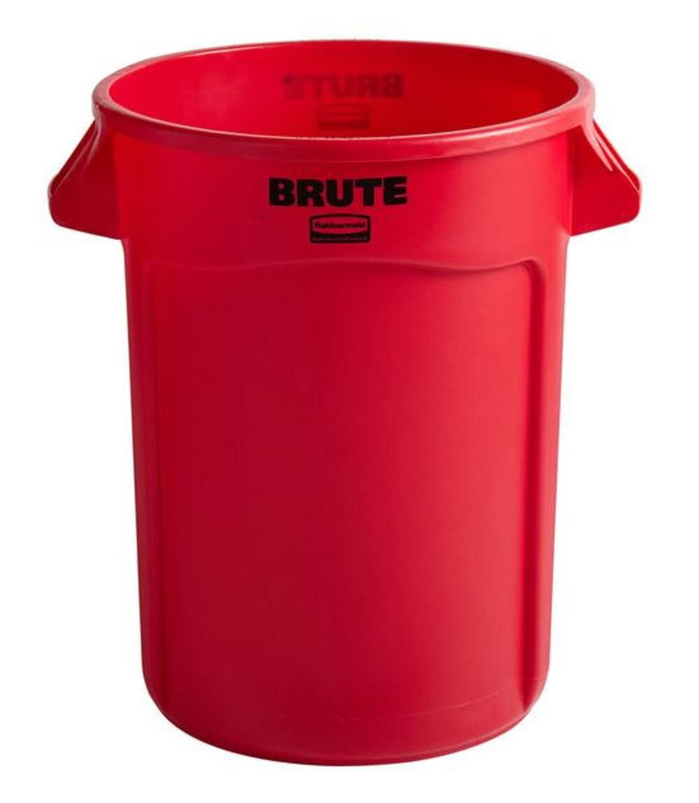 Rubbermaid Commercial Round Container 32 Gallon Red 263200RD