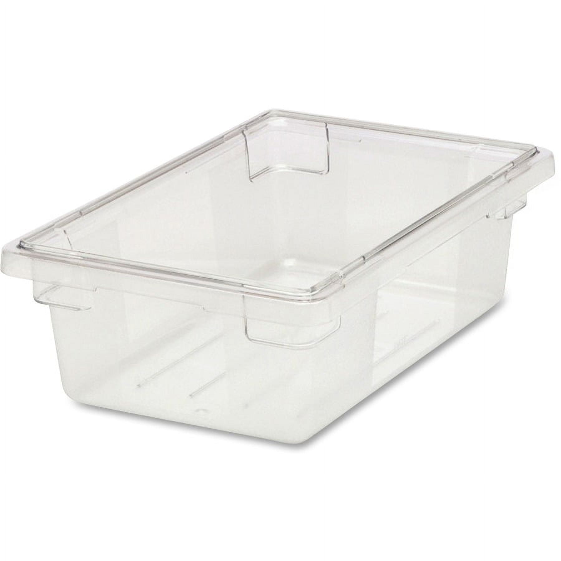 Rubbermaid Commercial Products Cold Food Insert Pan for  Restaurants/Kitchens/Cafeterias, 1/2 Size, 6 Inches Deep, Clear  (FG125P00CLR)