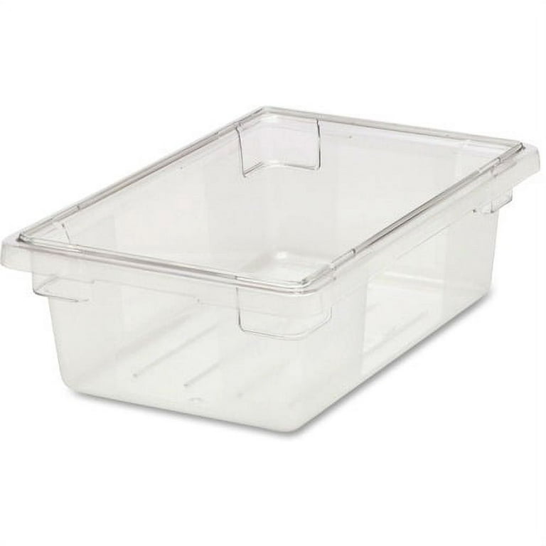 Rubbermaid Commercial 3.5-Gallon Food/Tote Box - External Dimensions: 18  Length x 12 Width x 6 Height - 3.50 gal - Snap Lock Closure - Stackable -  Clear - For Food Storage 