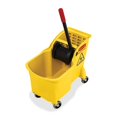 thumbnail image 1 of Rubbermaid Commercial 31 Quart Mop Bucket Combination 31 quart - Wringer - 32.3" x 22.6" x 13.3" - Yellow, 1 of 2