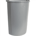 thumbnail image 1 of Rubbermaid Commercial 352000GY Untouchable Waste Container, Half-Round, Plastic, 21 gal, Gray, 1 of 2