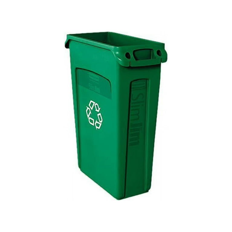23 Gal. Skinny Plastic Home & Office Trash Can or Recycling Bin