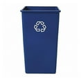 thumbnail image 1 of Rubbermaid Commercial FG395973BLUE 50 gal. Plastic Square Recycling Container - Blue, 1 of 4