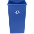 thumbnail image 1 of Rubbermaid Commercial 50-Gallon Square Recycling Container - 50 gal Capacity - Square - Weather Resistant, Easy to Clean, Compact - 34.3" Height x 19.5" Width x 19.5" Depth - R | Bundle of 10 Each, 1 of 1