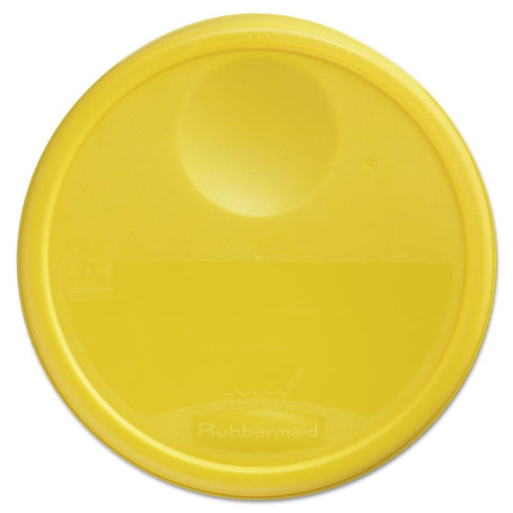 Rubbermaid Commercial 5730YEL Round Storage Container Lids 13 1/2 dia x 2 3/4h Yellow