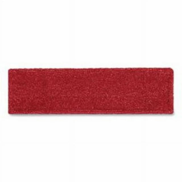 Rubbermaid Commercial Adaptable Flat Mop Microfiber Pad - 19.5" Length x 5.5" Depth - MicroFiber - Red