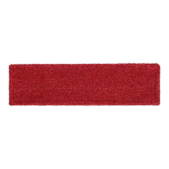 Rubbermaid Commercial Adaptable Flat Mop Microfiber Pad - 19.5" Length x 5.5" Depth - MicroFiber - Red