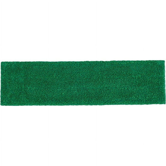 Rubbermaid Commercial Adaptable Flat Mop Microfiber Pad - 19.5" Length x 5.5" Depth - MicroFiber - Green | Bundle of 2 Each