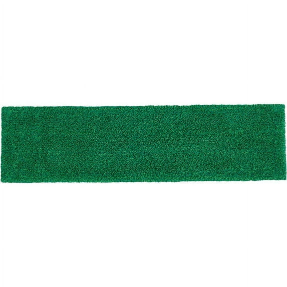 Rubbermaid Commercial Adaptable Flat Mop Microfiber Pad - 19.5" Length x 5.5" Depth - MicroFiber - Green | Bundle of 5