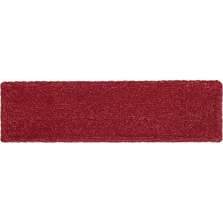 Rubbermaid Commercial Adaptable Flat Mop Microfiber Pad - 19.5 Length x 5.5 Depth - Microfiber - Red