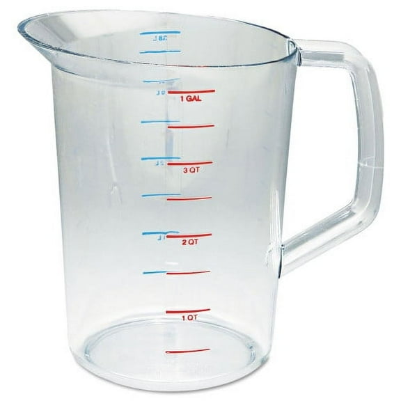 Rubbermaid Commercial Bouncer Measuring Cup, 4 qt, Clear, Each
