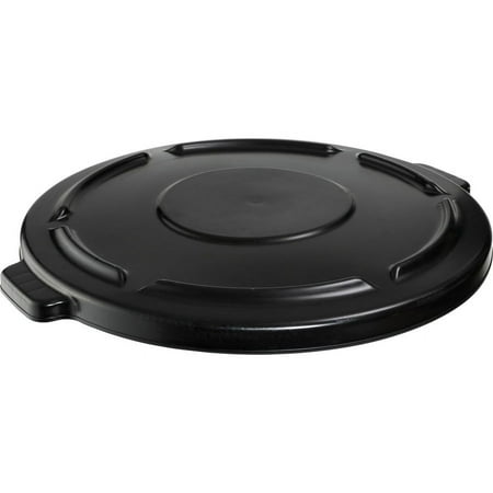 Rubbermaid Commercial Brute 44-gallon Container Lid - Round - Plastic - 1 Each - Black | Bundle of 2 Each