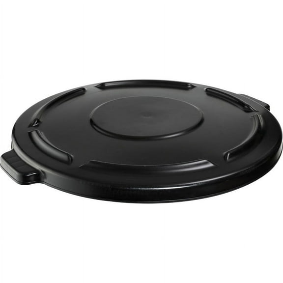 Rubbermaid Commercial Brute 44-gallon Container Lid - Round - Plastic - 1 Each - Black | Bundle of 5 Each