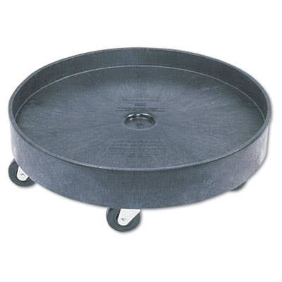 Rubbermaid Brute Container Universal Drum Dolly 500 lb Capacity 24.38 x 7.13 Blk