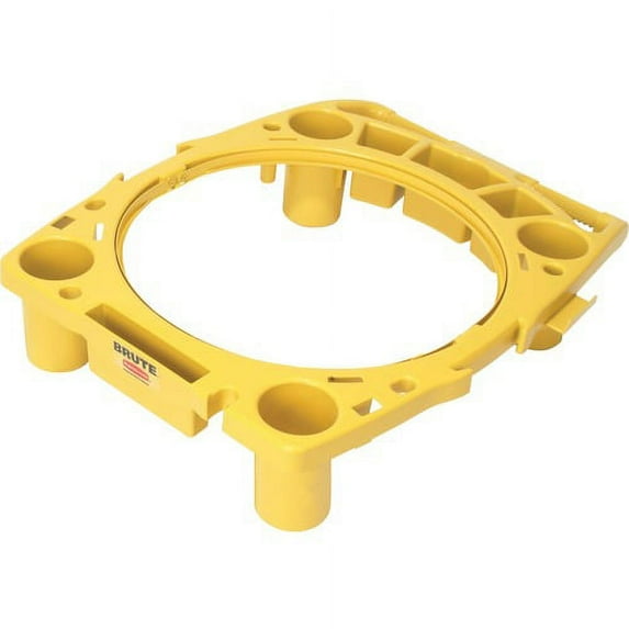 Rubbermaid Commercial Brute Rim Caddy - x 26.5" Width x 6.8" Depth x 32.5" Height - Yellow - 1 Each | Bundle of 10 Each