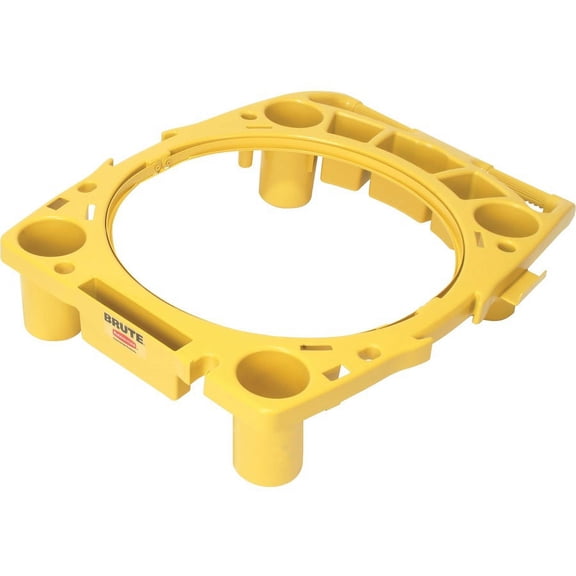 Rubbermaid Commercial Brute Rim Caddy - x 26.5" Width x 6.8" Depth x 32.5" Height - Yellow - 1 Each | Bundle of 5 Each