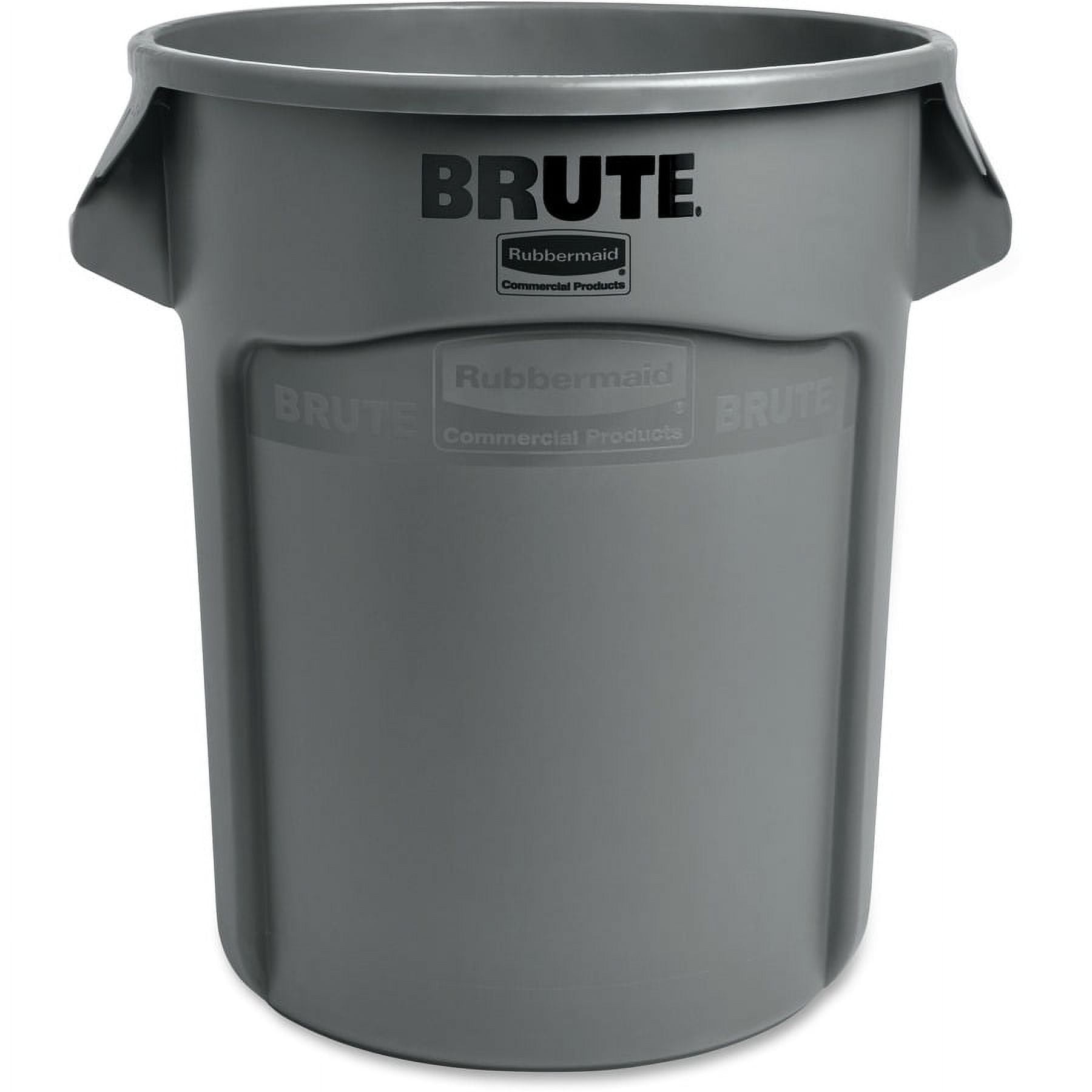 Rubbermaid BRUTE 20 Gallon White Round Trash Can and Lid