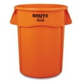 thumbnail image 1 of Rubbermaid Commercial Brute Round Container, 32 gal, Resin, Orange, 1 of 3