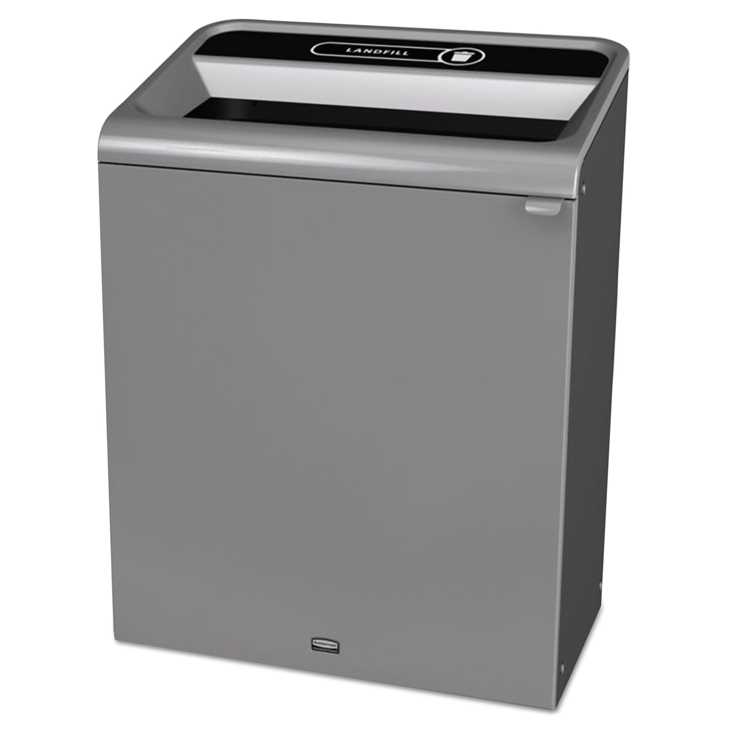 Rubbermaid Commercial Configure Indoor Recycling Trash Can, 45 gal, Gray, Landfill