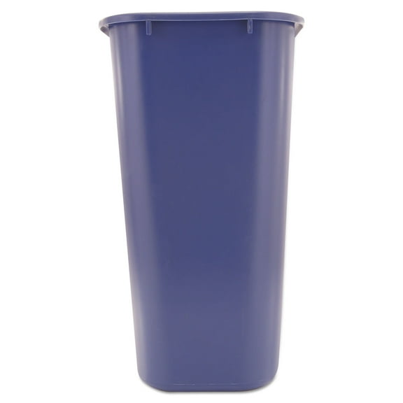 Rubbermaid Commercial Deskside Recycling Container with Symbol, Large, 41.25 qt, Plastic, Blue
