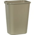 thumbnail image 1 of Rubbermaid Commercial Products Deskside Wastebasket 10.25 Gallon Rectangular Plastic Trash Can Dent Rust Chip Resistant Beige, 1 of 1