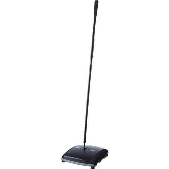 Rubbermaid Commercial Dual Action Sweeper - 42" Handle Length - 12" Overall Length - 1 Each - Black | Bundle of 10 Each