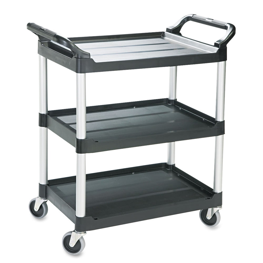 Utility Duty Triple Trolley with Straight Handle and Casters