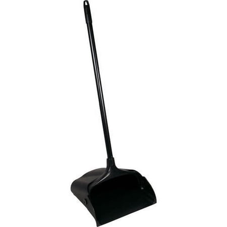 Rubbermaid Commercial Executive Series Lobby Pro Dustpan with Long Handle, Black FG253100BLA