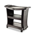 thumbnail image 1 of Rubbermaid Commercial  Executive Service Cart- Black - 3-Shelf - 300lbs Capacity, 1 of 1