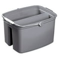 thumbnail image 1 of Rubbermaid Double Utility Pail Commercial - Dual Bucket, Heavy Duty - 17 Qt, Gray, 1 of 4
