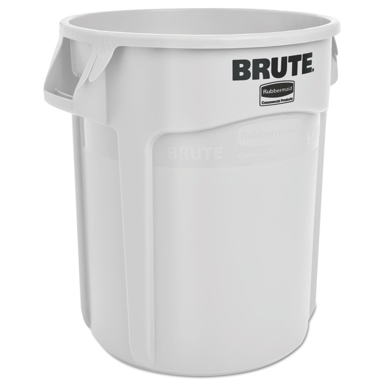 White 20-Gallon Round Plastic Touchless Trash Can