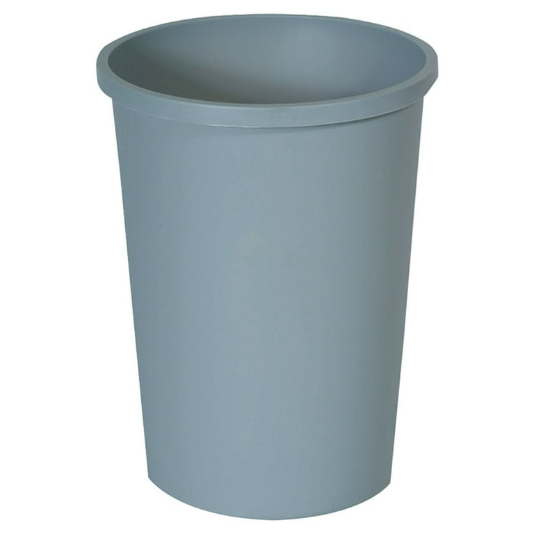 Untouchable Waste Container, Round, Plastic, 11gal, Gray Untouchable Waste Container, Round, Plastic, 11gal, Gray
