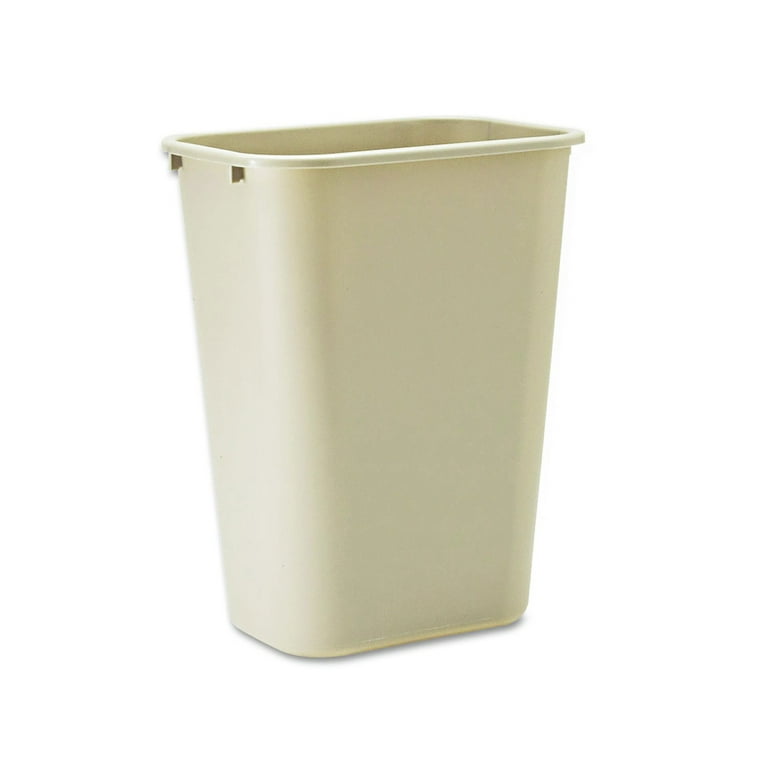 Rubbermaid FG295700BEIG 41 Qt. / 10.25 Gallon Beige Rectangular Wastebasket  / Trash Can - URECO Online