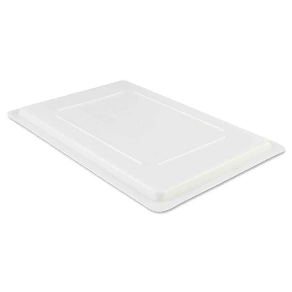 Rubbermaid Commercial Food/Tote Box Lids, 26 x 18, White, Plastic, Each