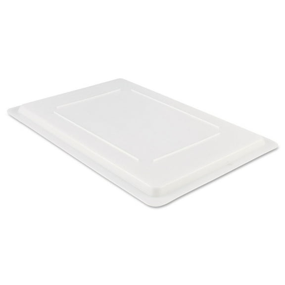 Rubbermaid Commercial Food/Tote Box Lids, 26 x 18, White, Plastic, Each